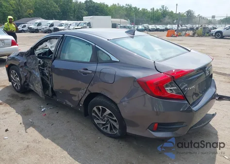 2018 Honda Civic Ex z USA, uszkodzony, nr VIN 2HGFC2F76JH560380